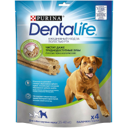 DENTALIFE LARGE лакомство для ухода за полостью рта собак круп. пород 142г