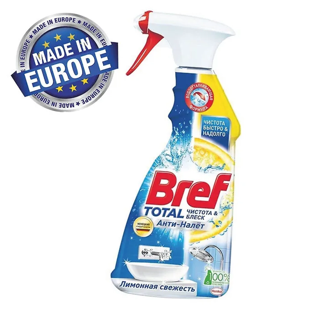 Чистящее средство для ванной и туалета Бреф ЛИМОННАЯ СВЕЖЕСТЬ, 500мл