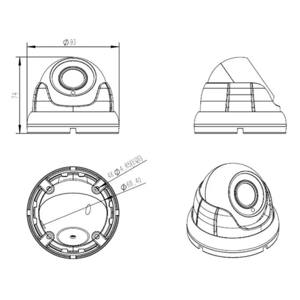 HN-VD2710IR (2.8) MHD видеокамера 5Mp Hunter