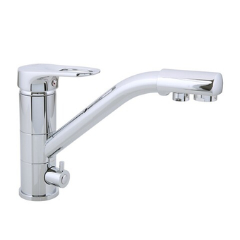 Смеситель для кухни 40к F4304 FRAP (выс.пов.излив, С ВЫХ. Д/ПИТ.ФИЛЬТРА, п/гайку, хром, латунь)