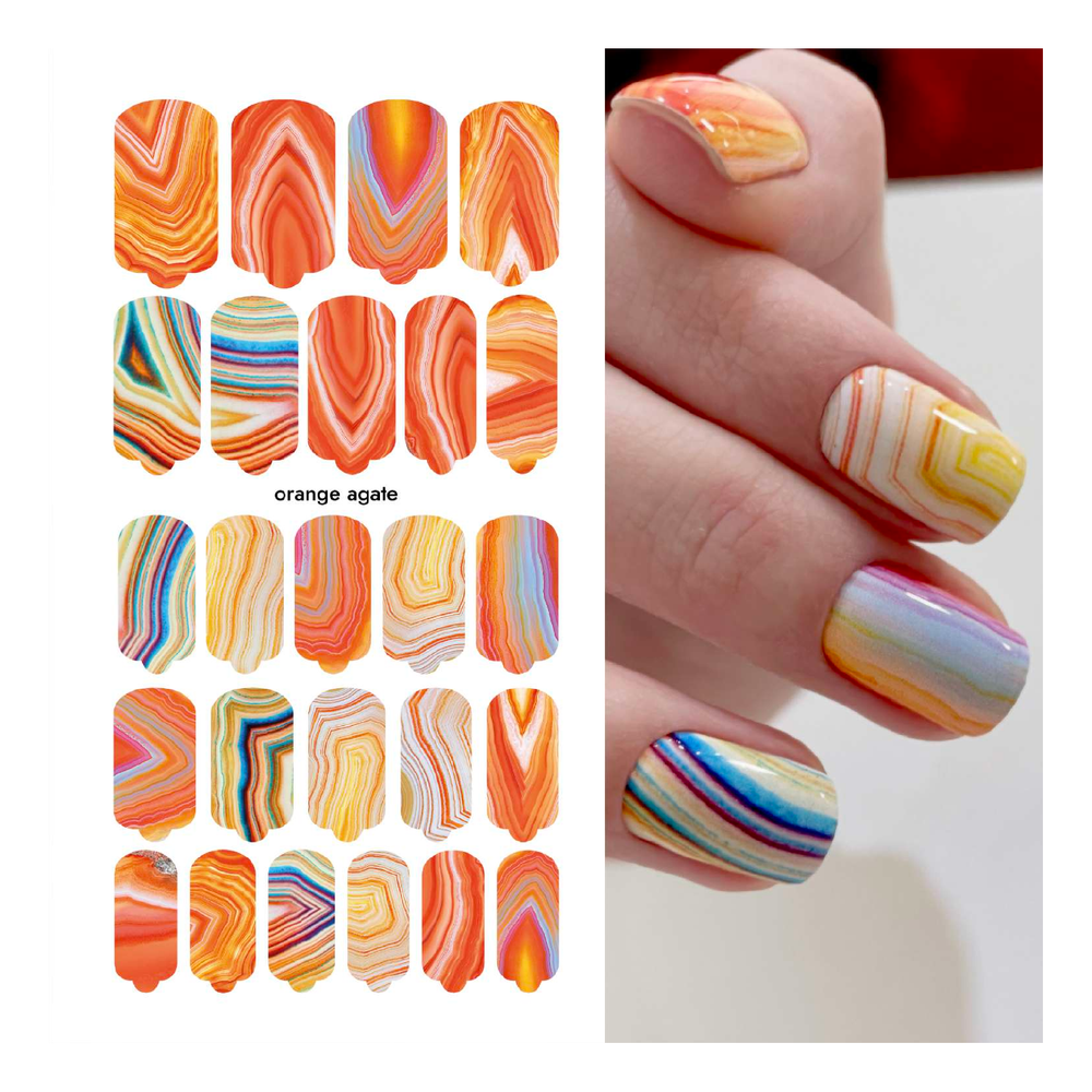 Пленки для маникюра Provocative Nails orange agate