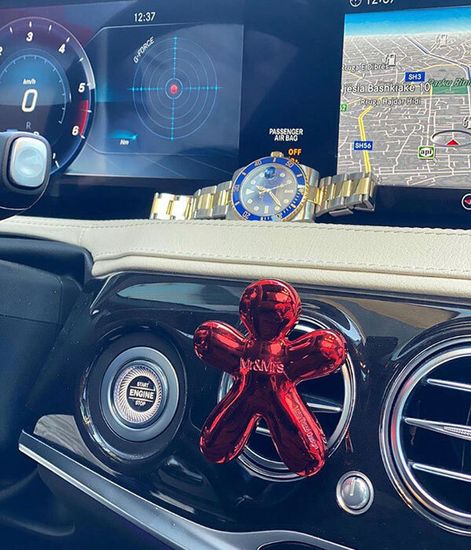 Перечная мята, ароматизатор для автомобиля NIKI красный металлик, Mr&Mrs Fragrance