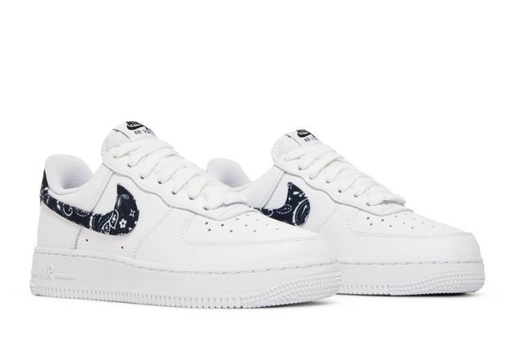Кроссовки Nike Air Force 1 Low 07 Essential "Black Paisley" (Женская размерная сетка)