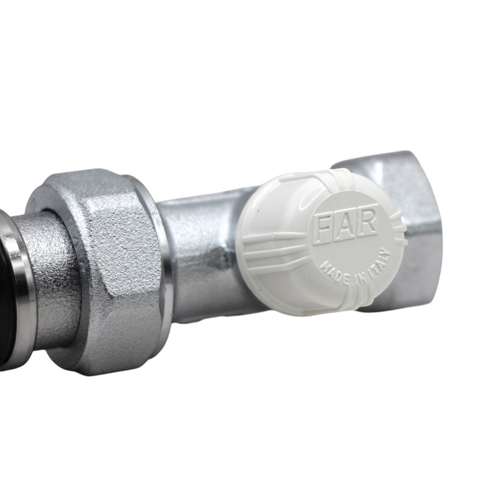 Вентиль запорный прямой FAR, 1/2", ВР, EPDM