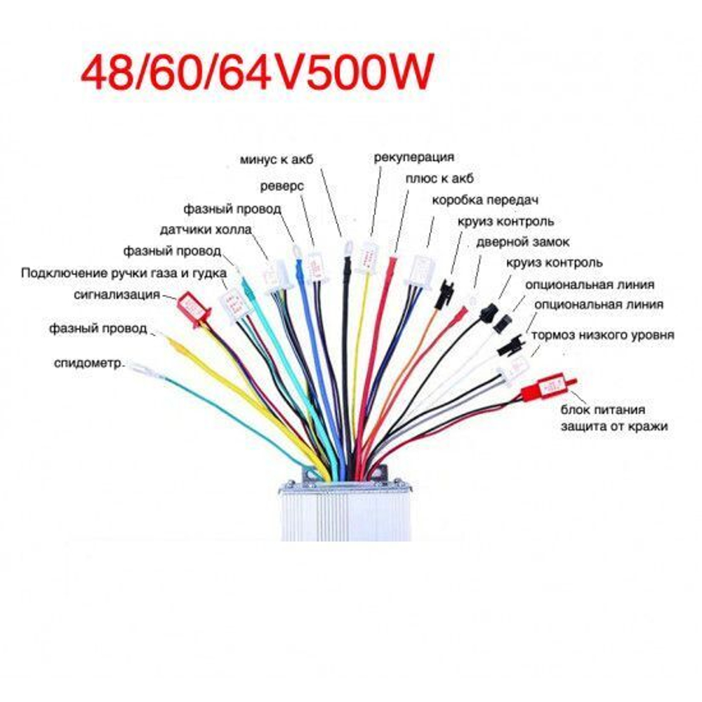 Контроллер 48-60-64V 500W 31A