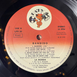 Винтажная виниловая пластинка LP La Bionda Bandido (Italy 1979) Deserts Of Mars