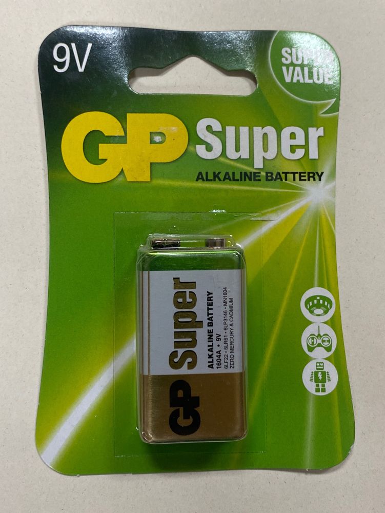 Батарейка Крона 6LR61 GP Super Alkaline 9V