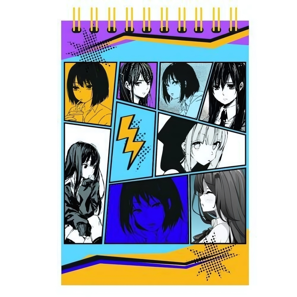 Блокнот А5 60л. клетка "Аниме-2" блок-офсет, картон 200 гр/м2 (Центрум)