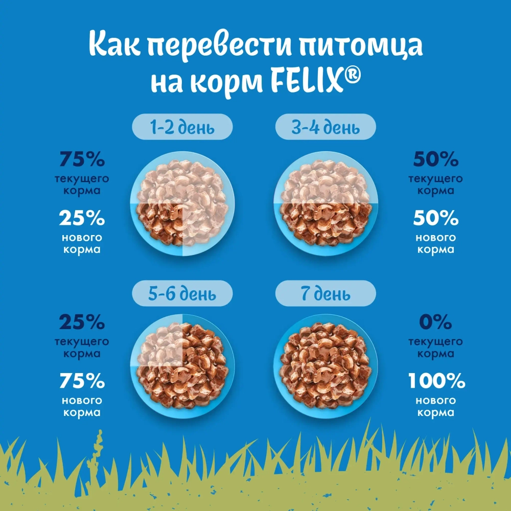 Природа вкуса говядина в соусе, 75г влажный корм для кошек Felix 75г