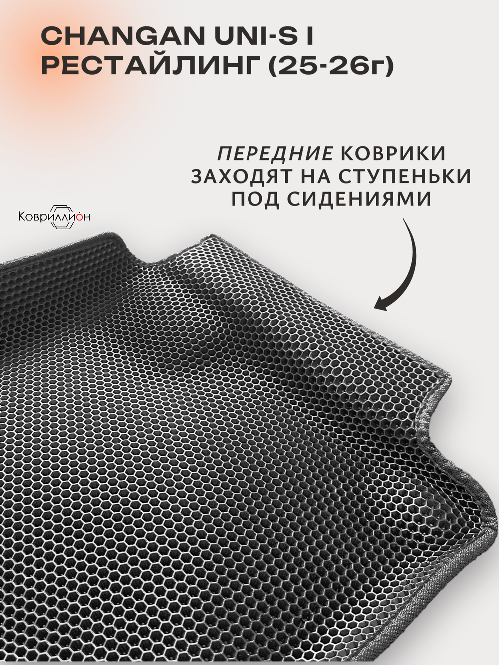 Передние автомобильные коврики ЭВА с бортами для Changan UNI-S рестайлинг (CS55 Plus рестайлинг 2)