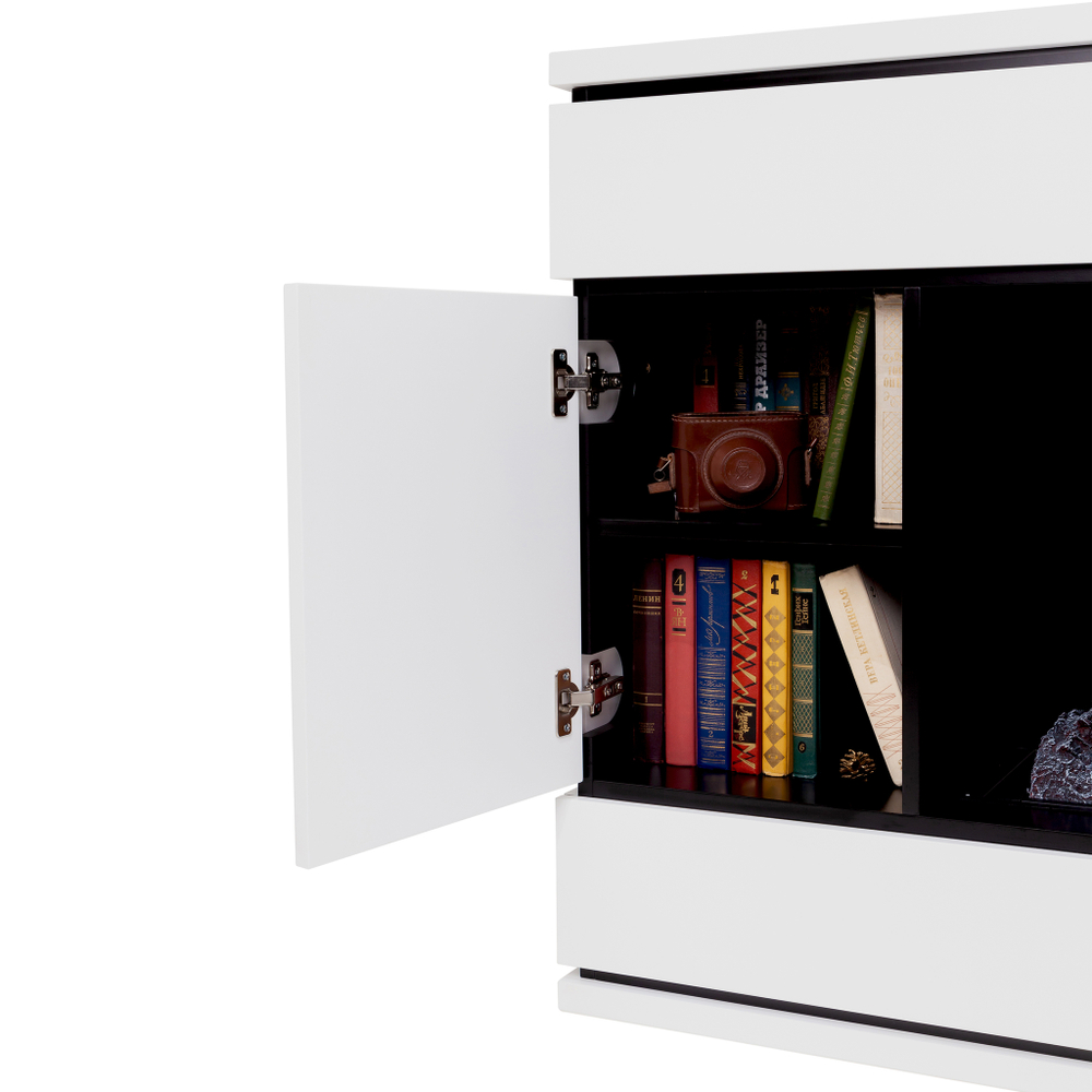 Каминокомплект Real Flame Vega CST1000 WT с очагом 3D Cassette 1000 Black Panel