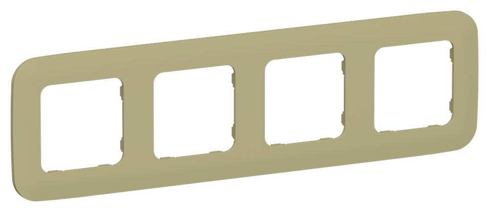 FLITE Рамка 4-местная РУ-4-А-ФлО оливковый IEK