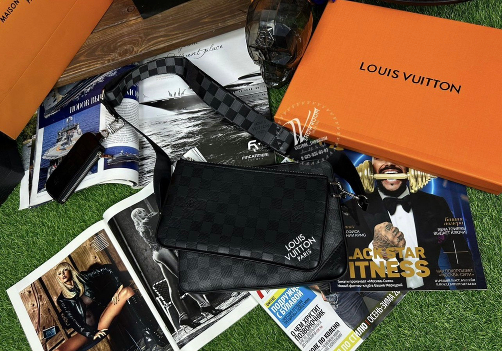 Сумка мессенджер Louis Vuitton Trio премиум