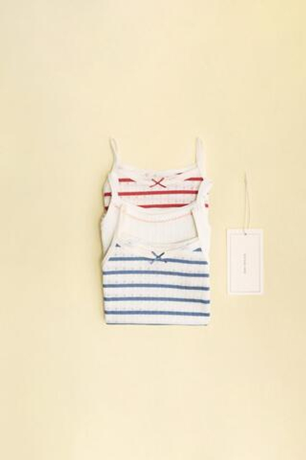 ZARA TIMELESS - НАБОР ИЗ ТРЕХ ФУТБОЛОК В РУБЧИК В ПОЛОСКУ, РАЗНОЦВЕТНЫЙ