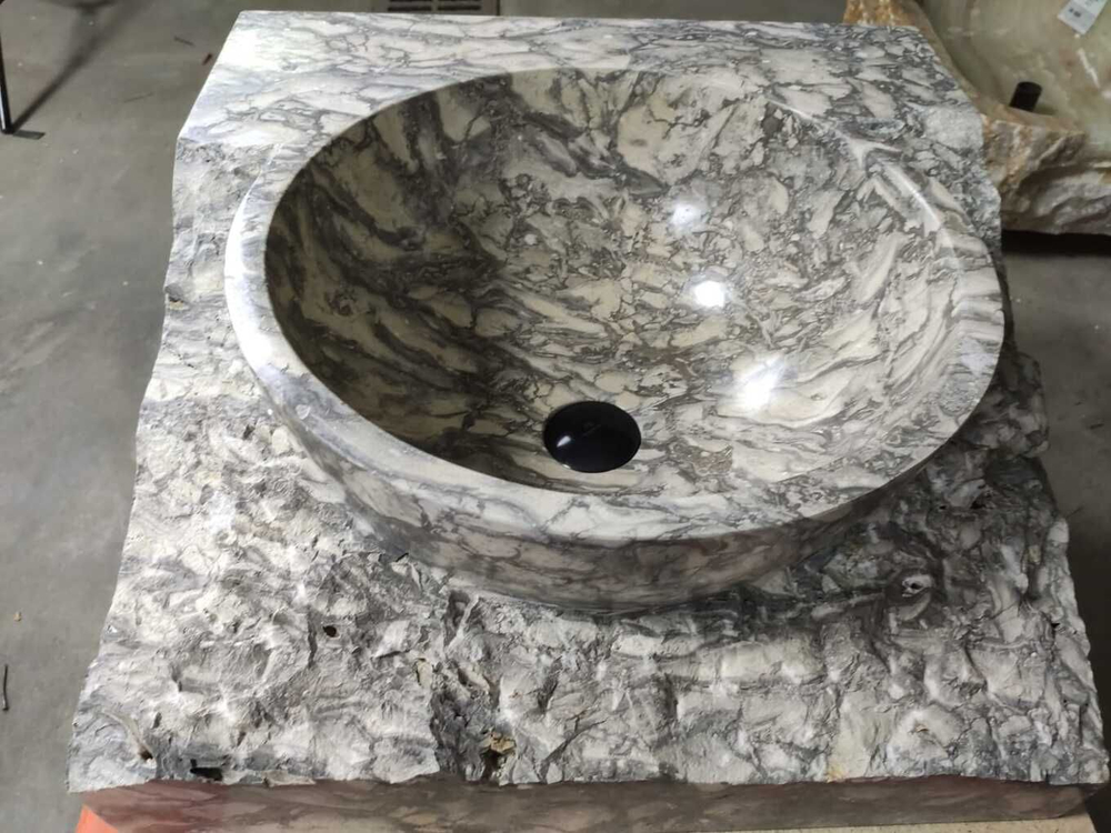 Раковина из мрамора Kotak baskom semi Marmo Doreng KBS-00951 (50*50*22) 00998