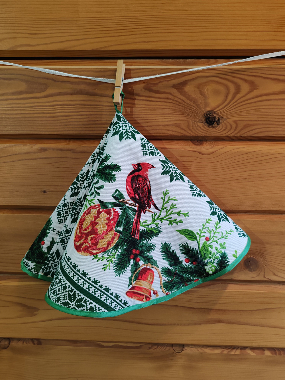 Полотенце кухонное, круглое, 2 шт, рогожка