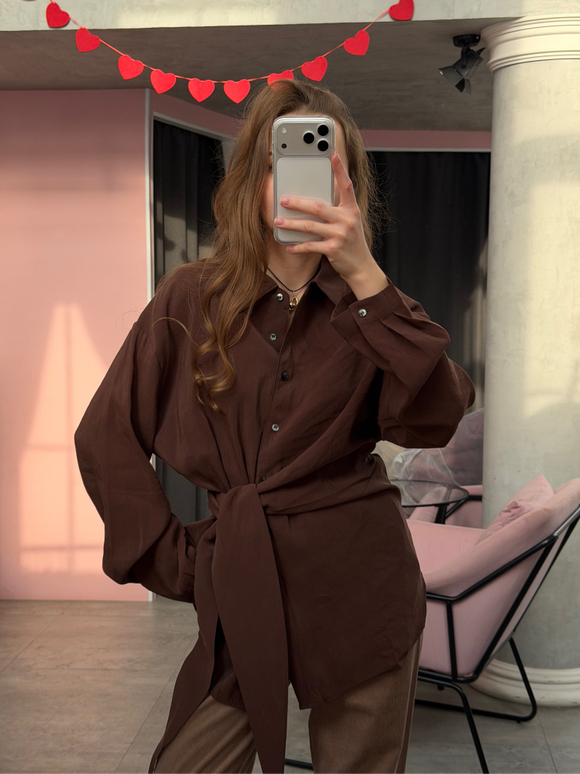 Блуза Homie шоколадный