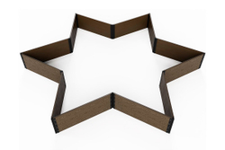 Доска грядочная Holzhof 150*25*2950мм, тиснение 3D