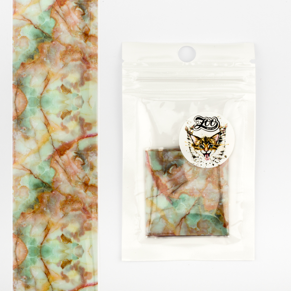 Zoo Фольга для литья переводная Мрамор 1488, 4х50см