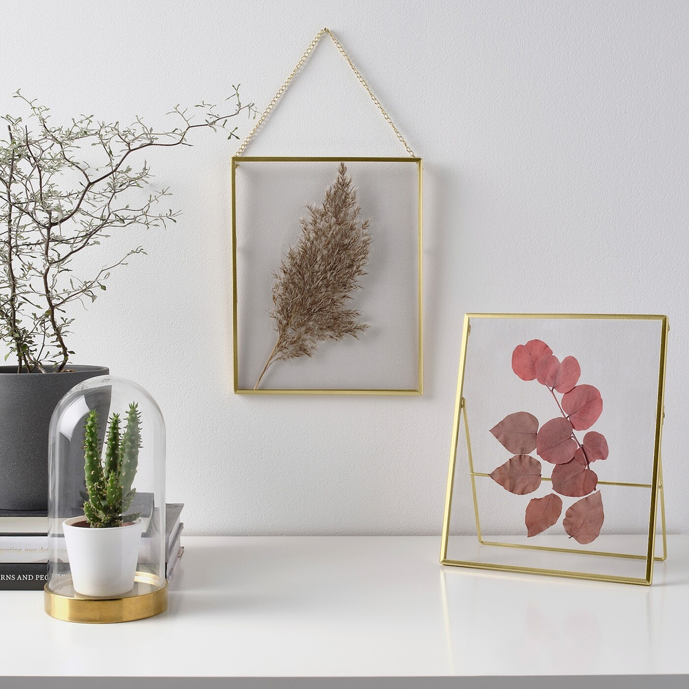 IKEA LERBODA  (ИКЕА ЛЕРБОДА)  -  Рамка, золотой цвет, 20x25 см
