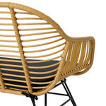 Кушетка vetle bent, 125х68х81 см, ротанг