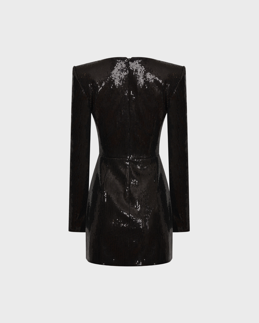 Платье мини с вырезом каре