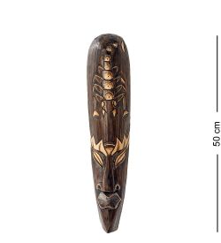 20-142 Панно настенное «Маска» (албезия, о.Бали) 50 см