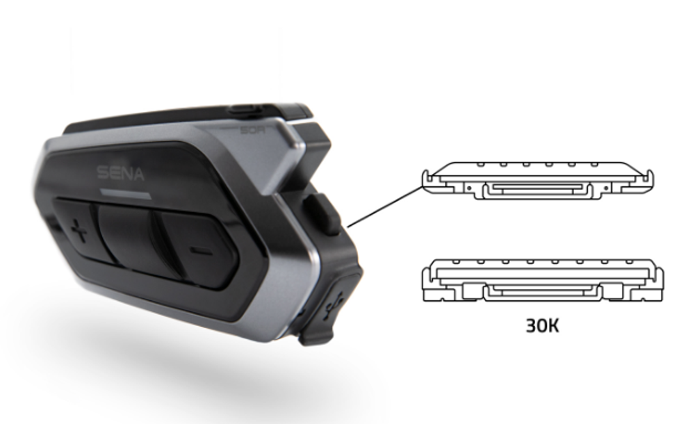 Мотогарнитура Sena 50Rс Mesh 2.0 и Bluetooth 5.0 интеркомом Dual