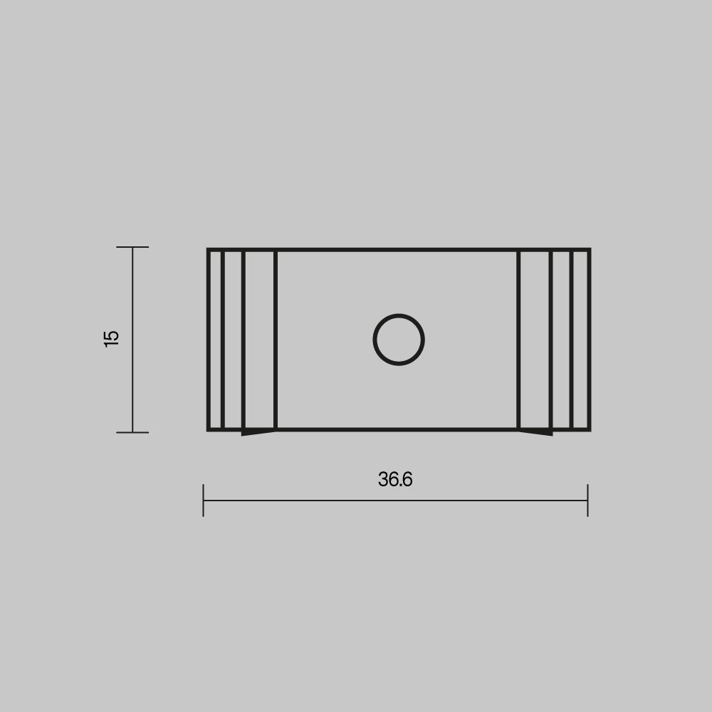 Комплект креплений (для профиля 35×35) 4 шт., Maytoni ALM-3535A-MT 642032