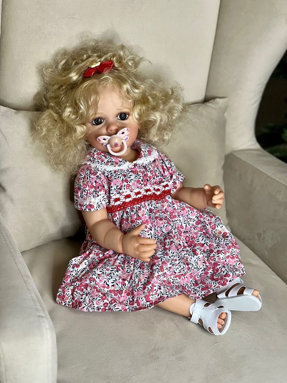 Кукла Реборн виниловая 55см в пакете (FA-169)