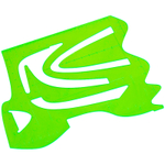 Трафарет графиков функций СТАММ, пластиковый, зеленый