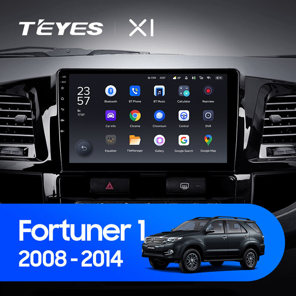 Teyes X1 9" для Toyota Fortuner 2008-2014