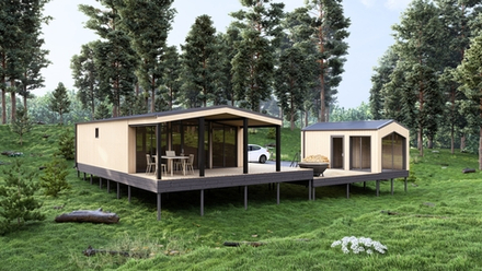 Модульный дом, каркасный