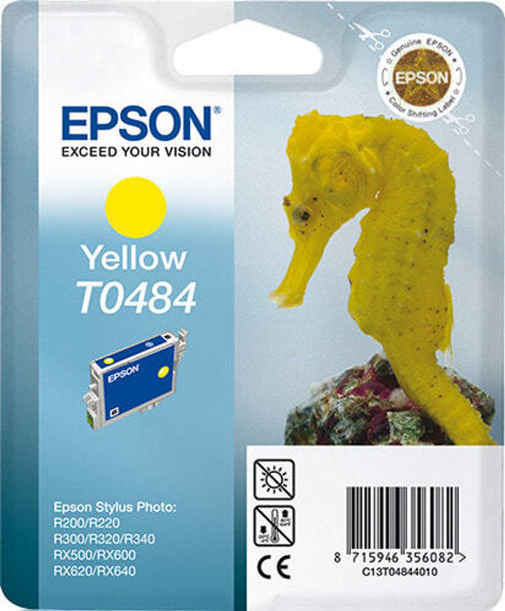 Картридж струйный желтый 1 шт Epson T0484 C13T04844010
