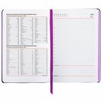 Ежедневник недатированный B6 (127х186 мм), BRAUBERG VISTA, под кожу, гибкий, 136 л., "London", 112105