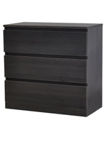 Комод, 70х35х67, Марм, для одежды и игрушек, с ящиками, черная сосна, Dipriz