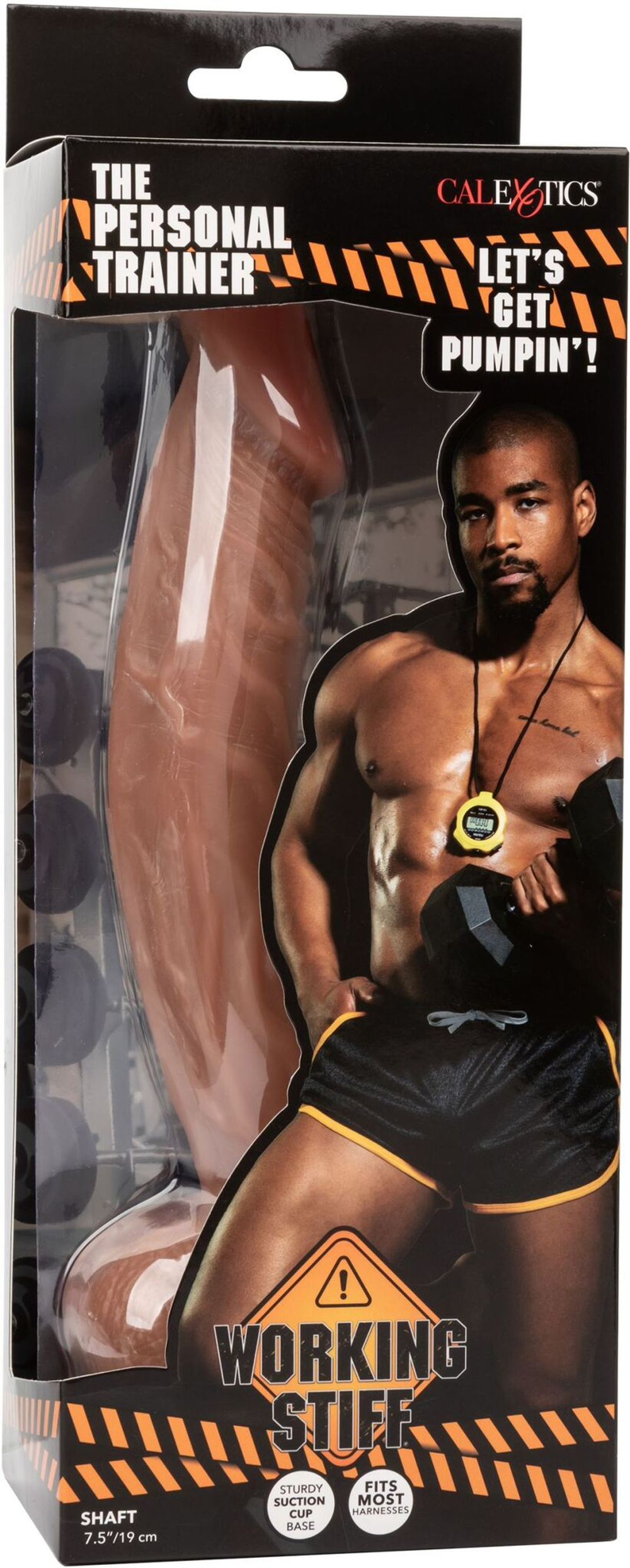 Коричневый фалоимитатор The Personal Trainer - 24,2 см. (Цвет: телесный)