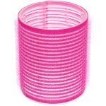 Бигуди липучки, 6шт., однотонные, фуксия, d-5см