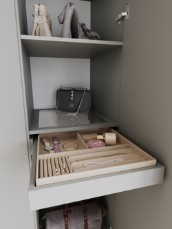 Шкаф для одежды, шкаф, Даллас, серо-коричневый S80-695