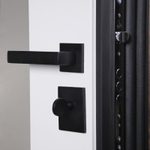 Стальная дверь "Loft" с зеркалом (адаптивная замковая часть).