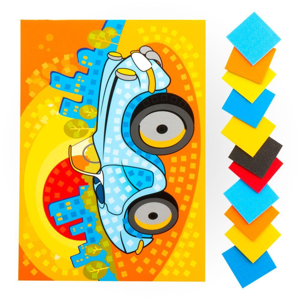 Мягкая мозаика. Бюльшой набор "Машинка" (Lori)