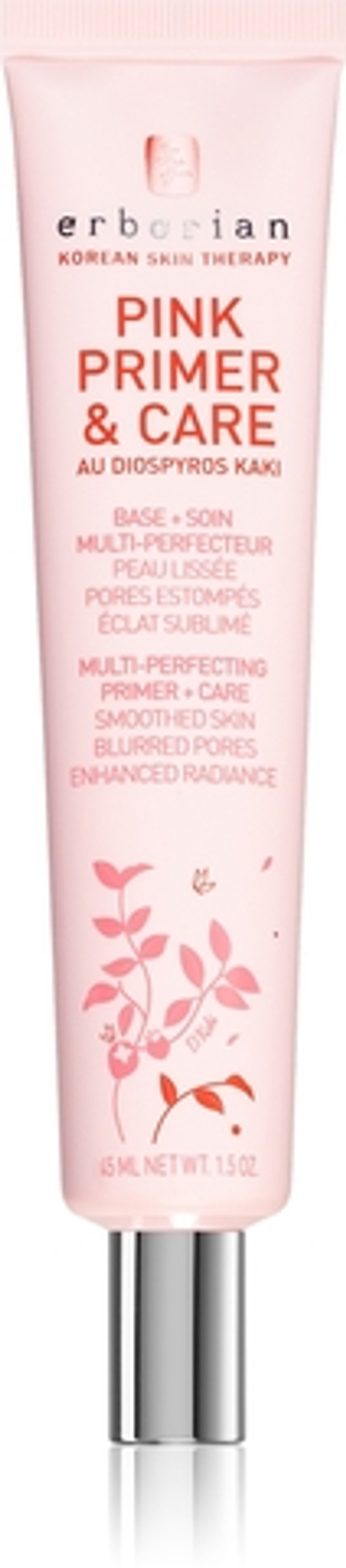 Erborian Pink Primer & Care - Корректирующая база под макияж, 45 ml