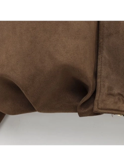 Куртка-бомбер замшевый