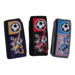 Пенал мягкий 2 отделения "Футбол" 3 цвета микс