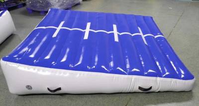 Надувной гимнастический мат-коврик «Старт» для занятий 2×2×0,4 м, тёмно-синий