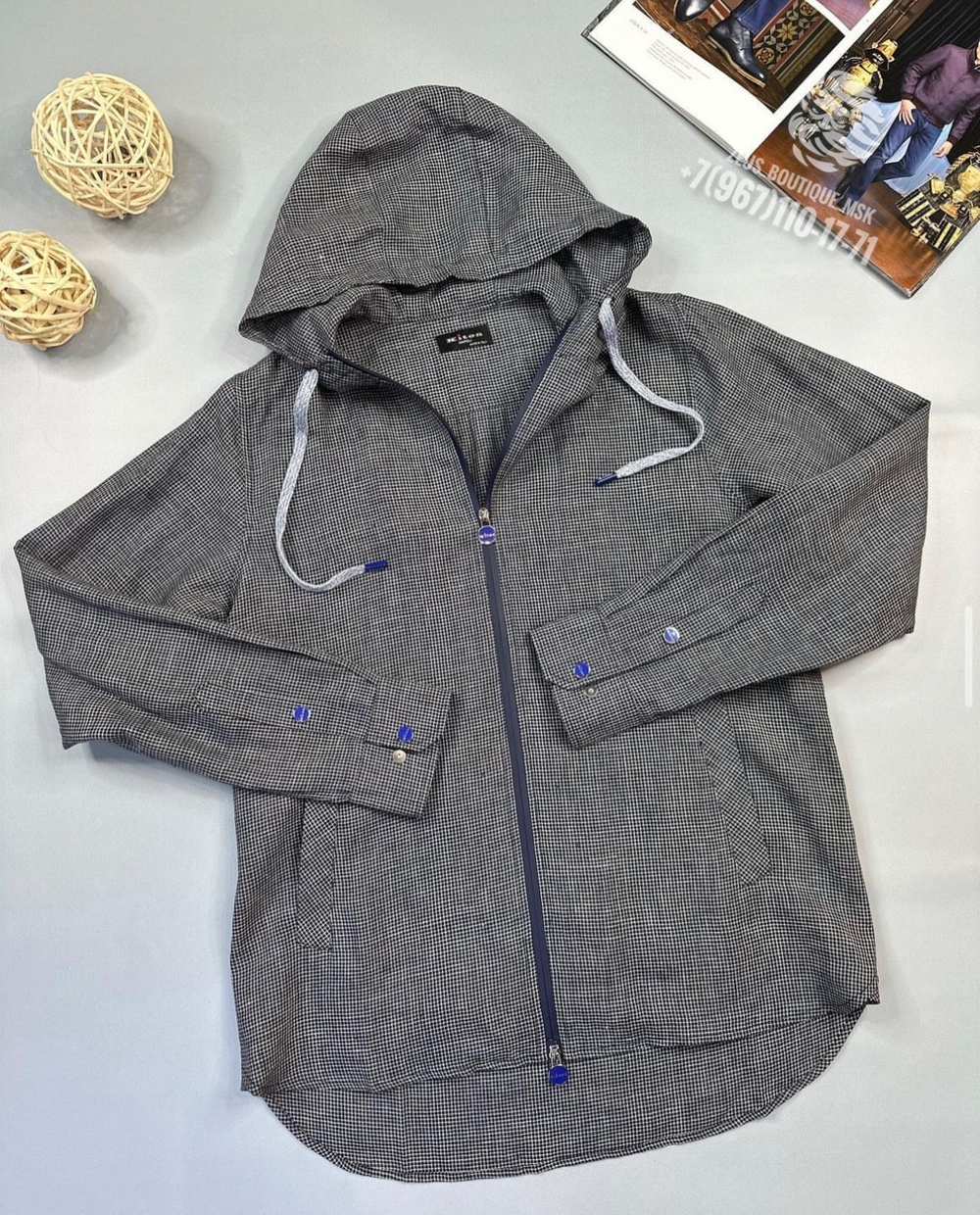 Рубашка с капюшоном Kiton