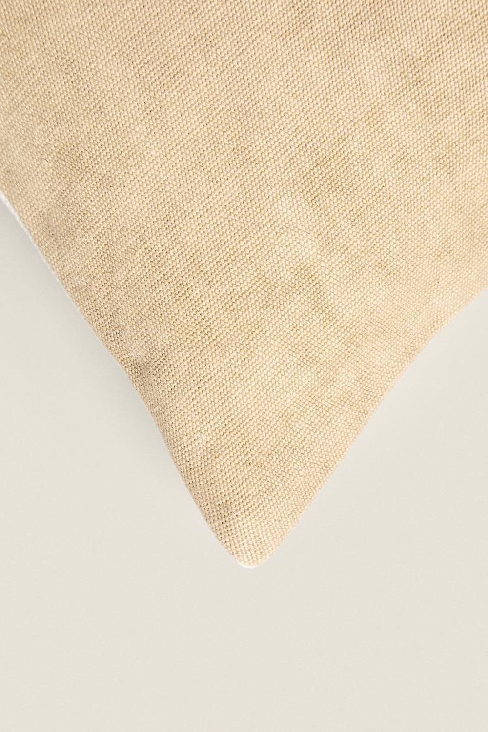 ZARA HOME ДВУХЦВЕТНЫЙ ЧЕХОЛ НА ПОДУШКУ, ЭКРЮ