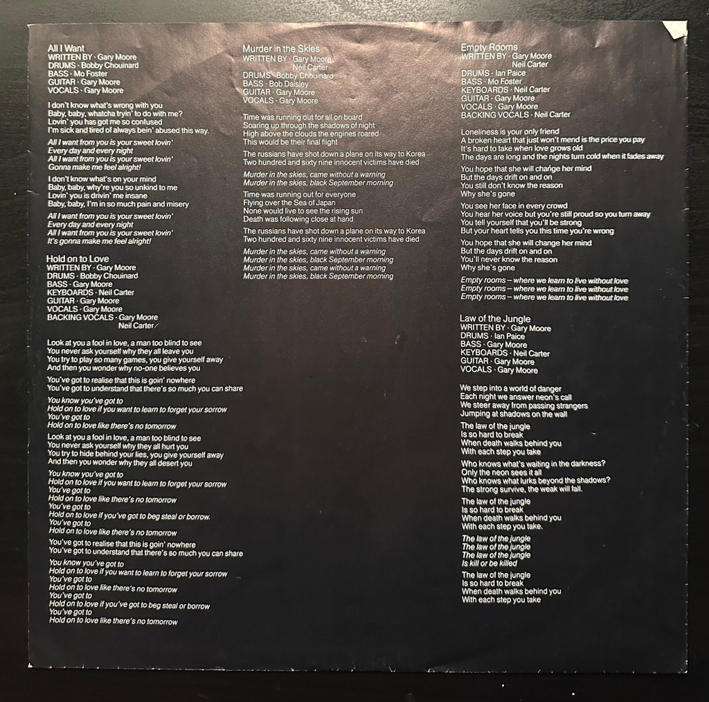 Gary Moore - Victims Of The Future (Германия 1984г.)