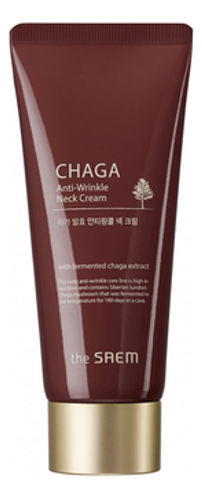 Крем для шеи экстрактом гриба Чага The Saem Chaga Anti-wrinkle Neck Cream, 100 мл