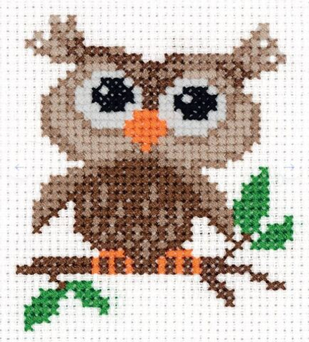 "Klart" набор для вышивания 8-368 "Филинёнок" 9 х 10 см